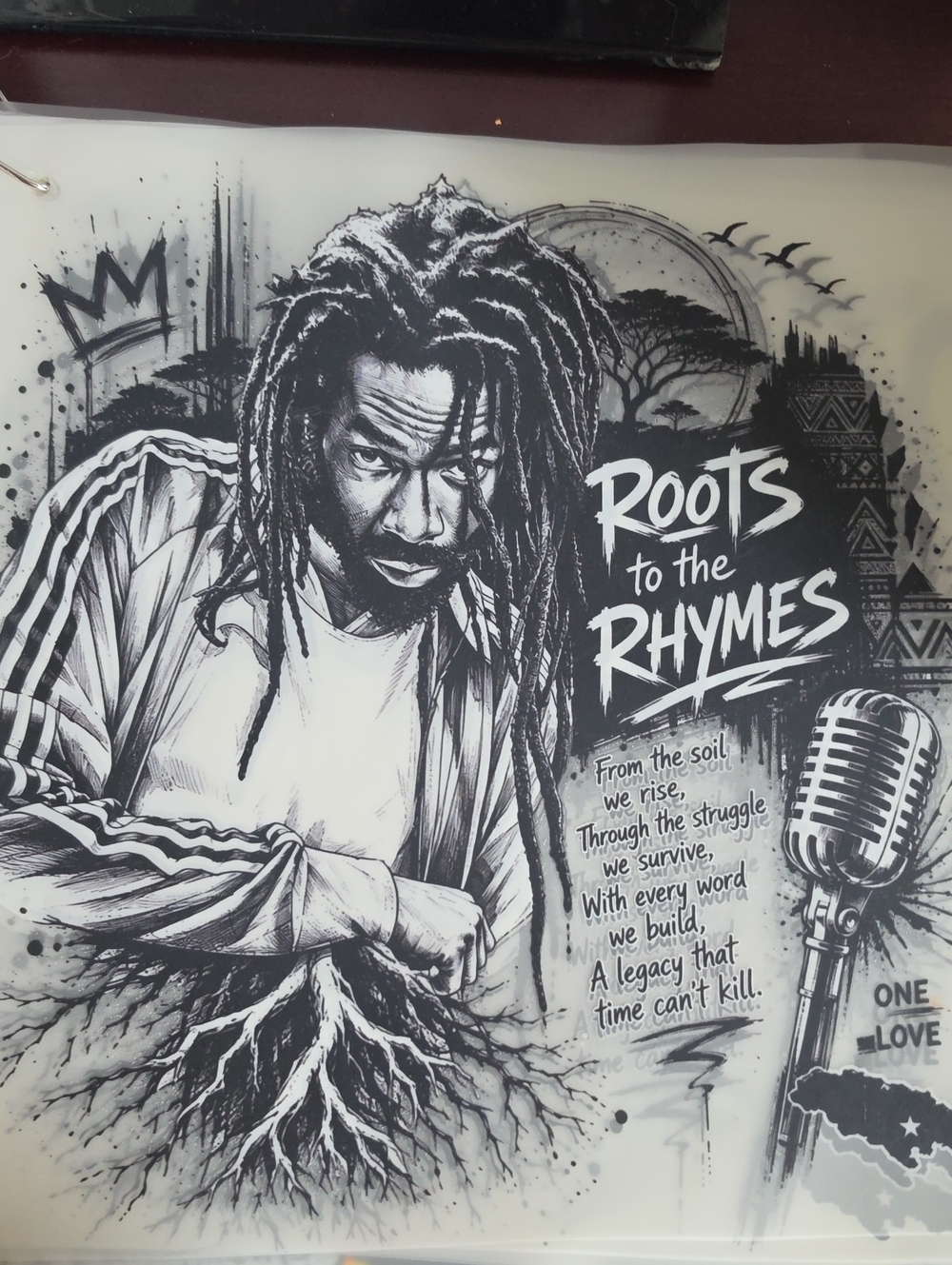 Buju BANTON HTV (IRON ON)